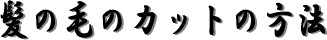 髪の毛のカットの方法